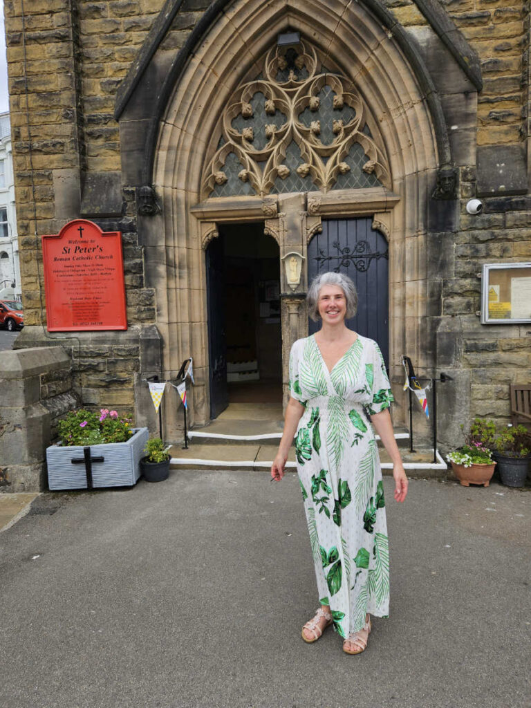 Racheal Emergence Opening Day Outside St Peters